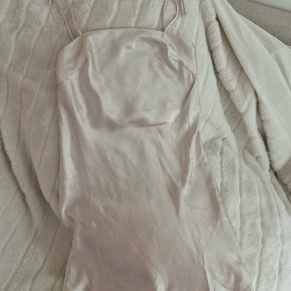 Princess Polly Champagne Satin Dress